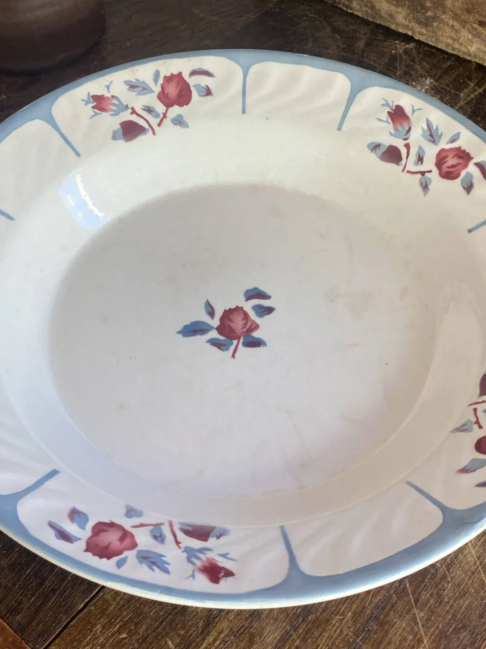 Plat creux de service, Digoin, Sarreguemines