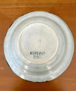 Plat creux en céramique émaillée, Danuta Le Hénaff
