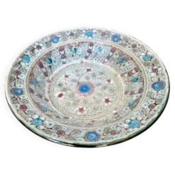 Plat creux en céramique émaillée, Danuta Le Hénaff