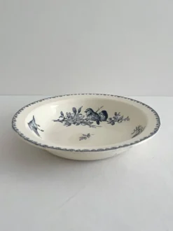 Plat creux saladier en terre de fer « Favori » Sarreguemines