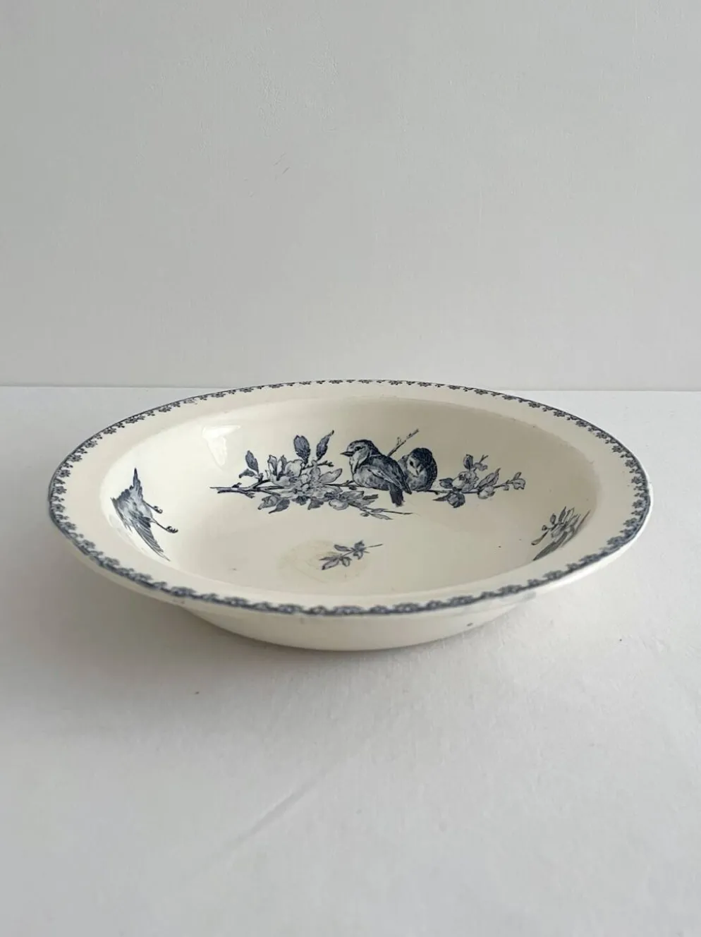 Plat creux saladier en terre de fer « Favori » Sarreguemines