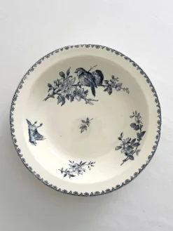 Plat creux saladier en terre de fer « Favori » Sarreguemines