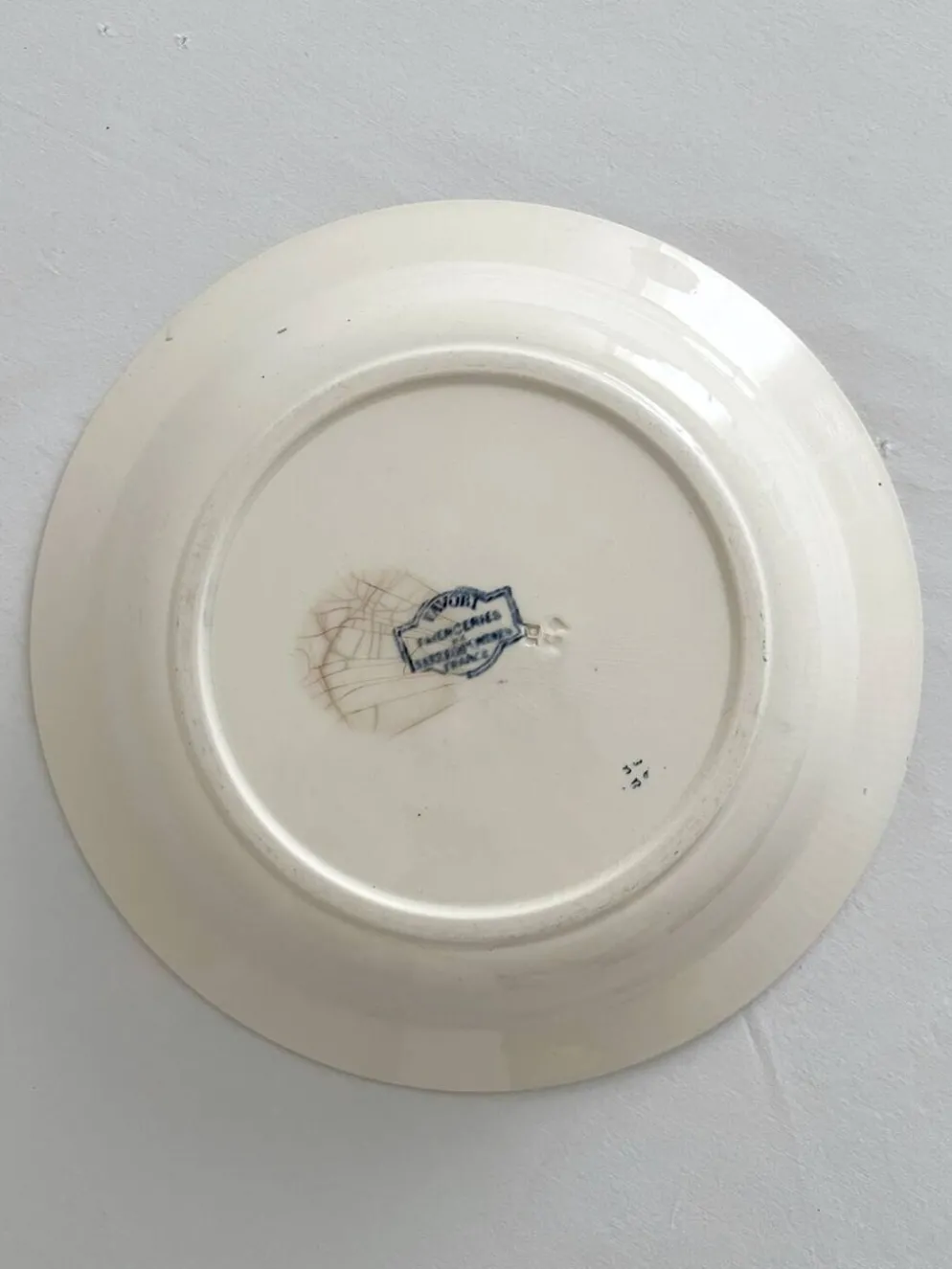 Plat creux saladier en terre de fer « Favori » Sarreguemines