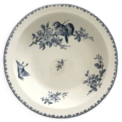 Plat creux saladier en terre de fer « Favori » Sarreguemines