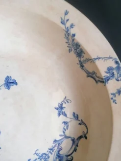 Plat creux terre de fer Jules Vieillard 19ème s