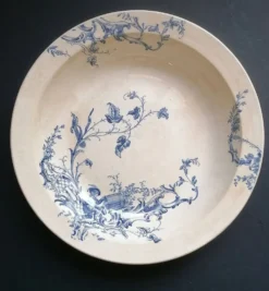 Plat creux terre de fer Jules Vieillard 19ème s