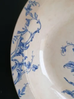 Plat creux terre de fer Jules Vieillard 19ème s