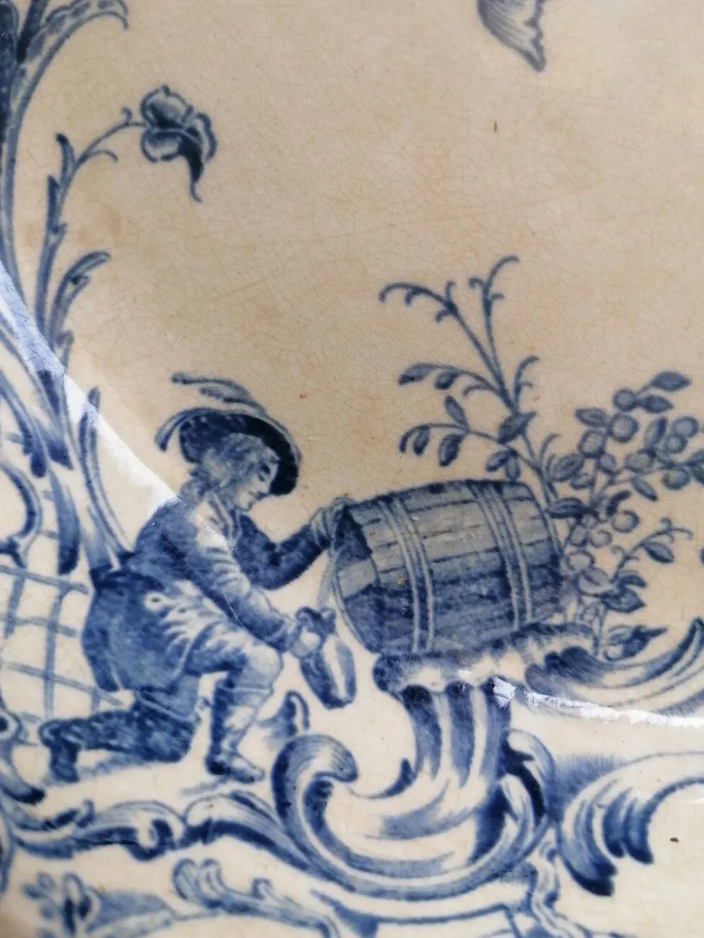 Plat creux terre de fer Jules Vieillard 19ème s