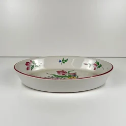 Plat culinaire (pour four), modèle Réverbère par KG Lunéville, motif tulipe