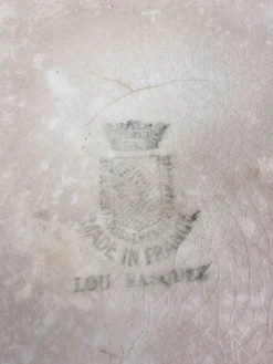 Plat de présentation rond Lou Basquez manufacture Saint-Amand