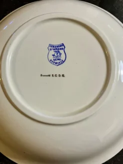 Plat de service creux Céranord Saint-Amand –