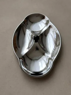 Plat de service en chrome suédois des années 1960