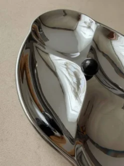 Plat de service en chrome suédois des années 1960