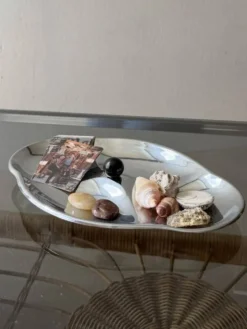 Plat de service en chrome suédois des années 1960