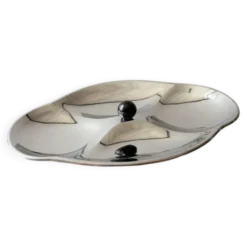 Plat de service en chrome suédois des années 1960