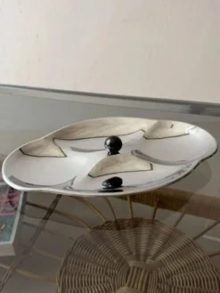 Plat de service en chrome suédois des années 1960