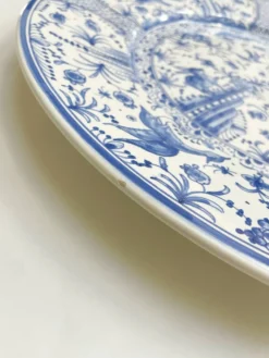 Plat de service en céramique de Coimbra peint à la main