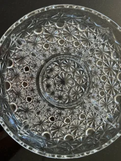 Plat de service en cristal