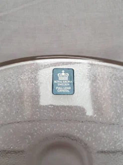 Plat de service en cristal Royal Krona Suède