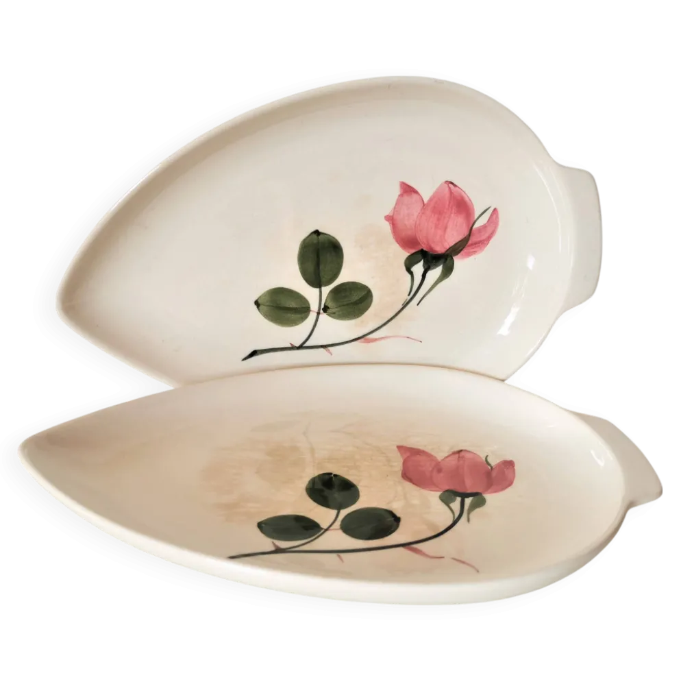 Plat de service , ravier Villeroy et boch forme de feuille