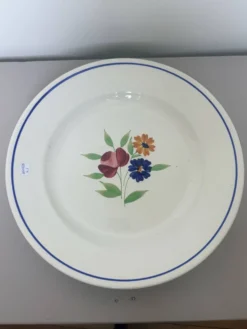 Plat de service rond de la manufacture de Badonviller 210399