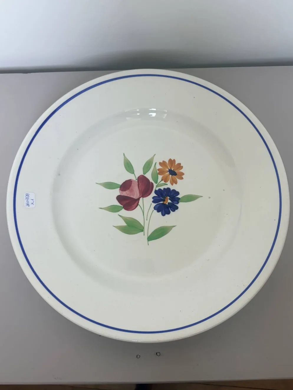 Plat de service rond de la manufacture de Badonviller 210399