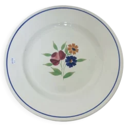 Plat de service rond de la manufacture de Badonviller 210399