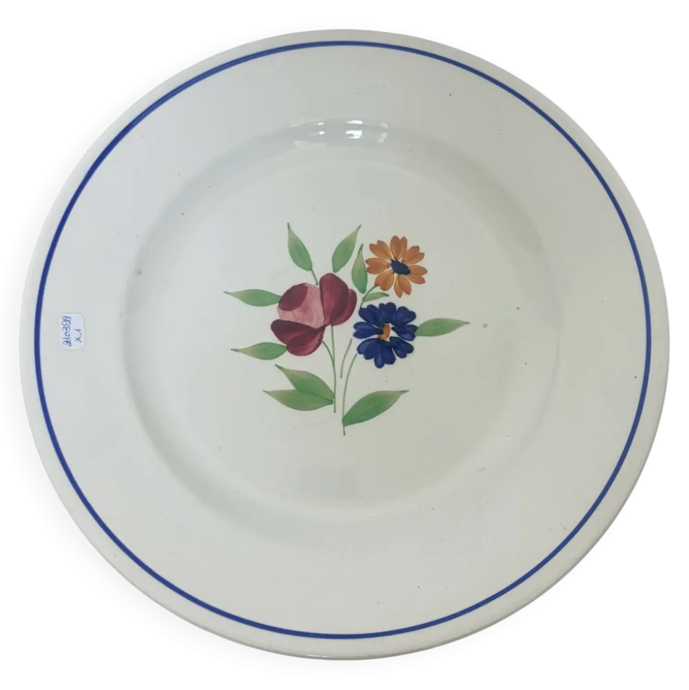 Plat de service rond de la manufacture de Badonviller 210399