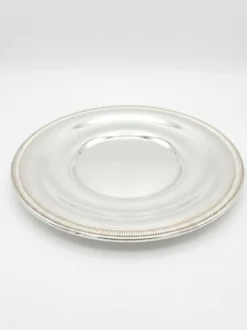 Plat de service rond en métal argenté – Orfèvrerie de France