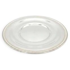 Plat de service rond en métal argenté – Orfèvrerie de France