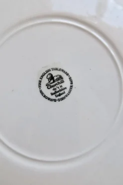 Plat de service rond vintage porcelaine anglaise Churchill