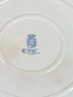 Plat de service, terre de fer, collection Annam, Gien