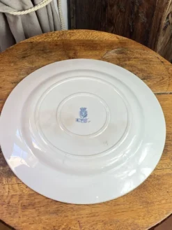 Plat de service, terre de fer, collection Annam, Gien