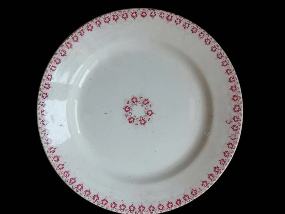 Plat de service terre de fer Hippolyte Boulenger & Cie Choisy-le-Roi