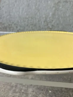 Plat de service Villeroy & Boch Jaune et noir Années 50