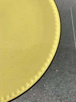 Plat de service Villeroy & Boch Jaune et noir Années 50