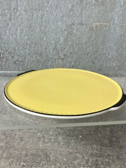 Plat de service Villeroy & Boch Jaune et noir Années 50