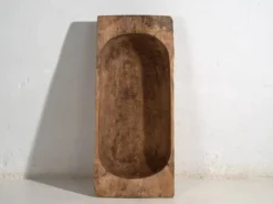 Plateau ancien en bois massif (c.1900) #10