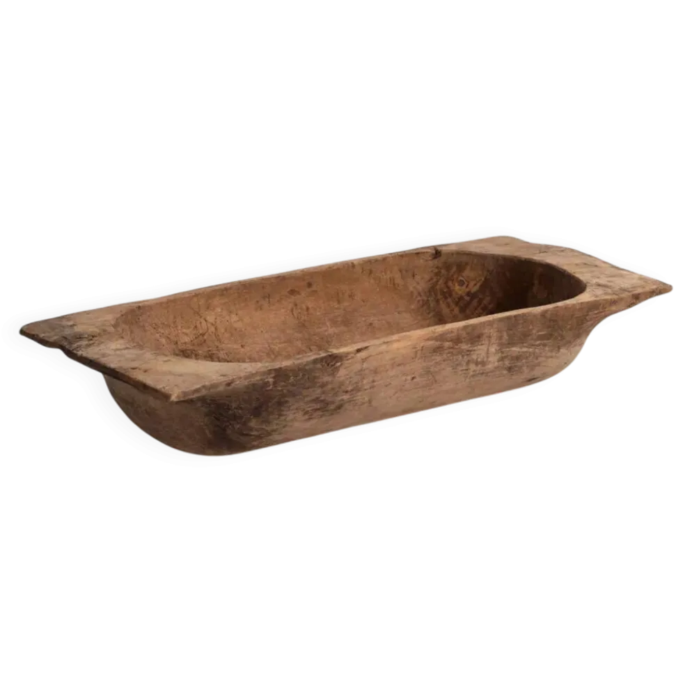 Plateau ancien en bois massif (c.1900) #10