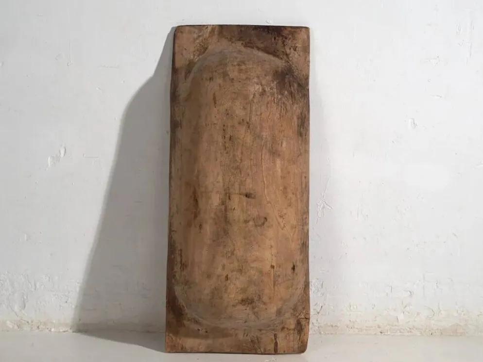 Plateau ancien en bois massif (c.1900) #10