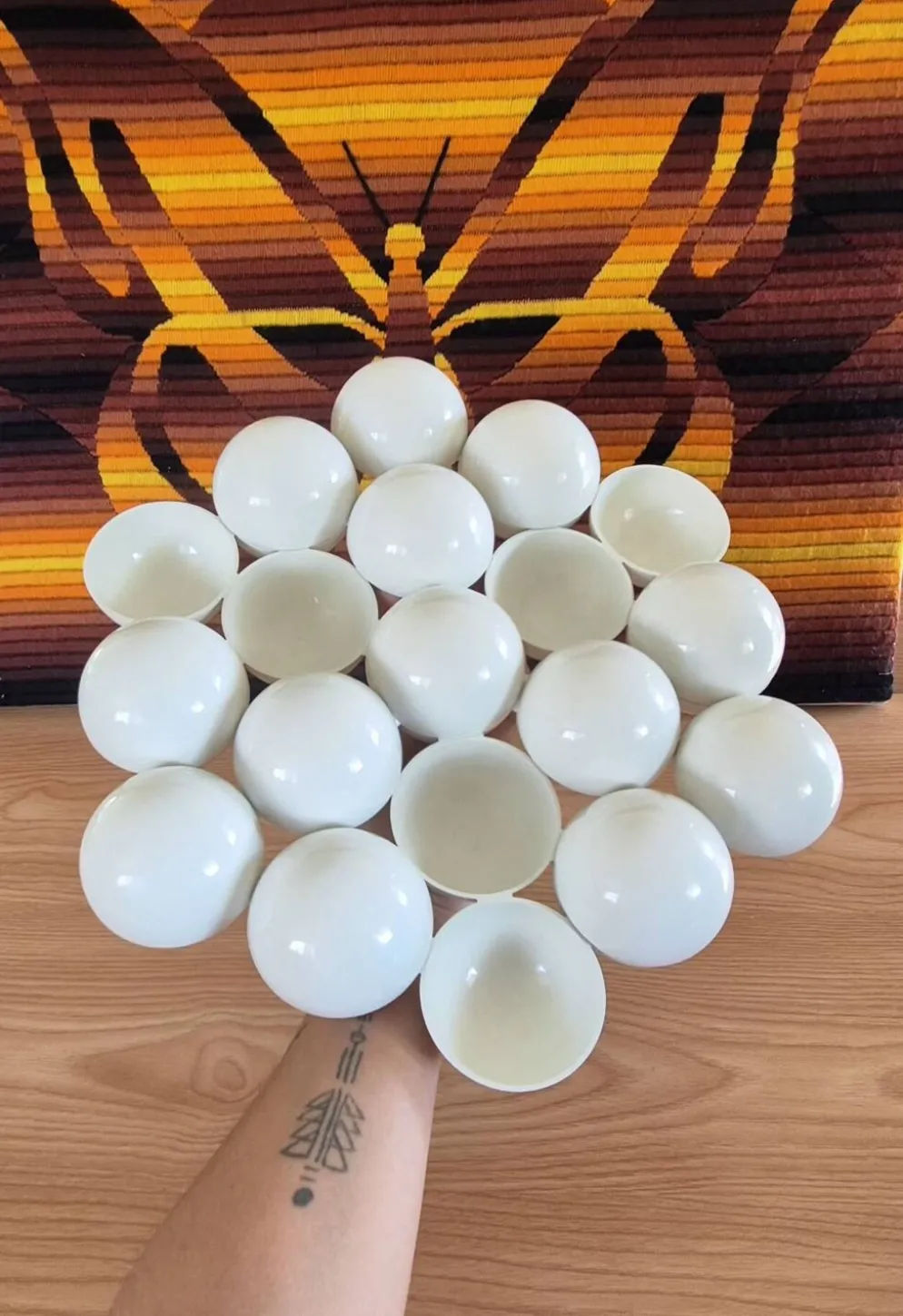 Plateau apéritif articulé « Amuse-Gueule » – Yonel Lebovici (v. 1972)