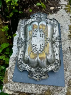 Plateau argenté Art Nouveau Jugendstil XIXe siècle