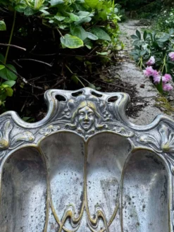 Plateau argenté Art Nouveau Jugendstil XIXe siècle
