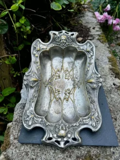 Plateau argenté Art Nouveau Jugendstil XIXe siècle
