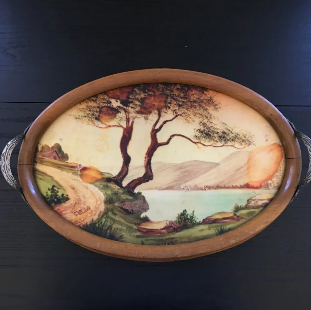 Plateau Art Déco signé
