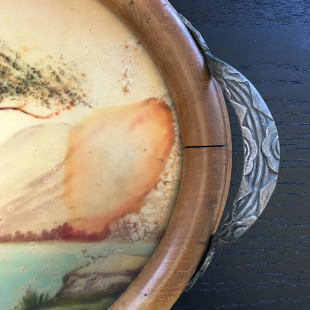 Plateau Art Déco signé