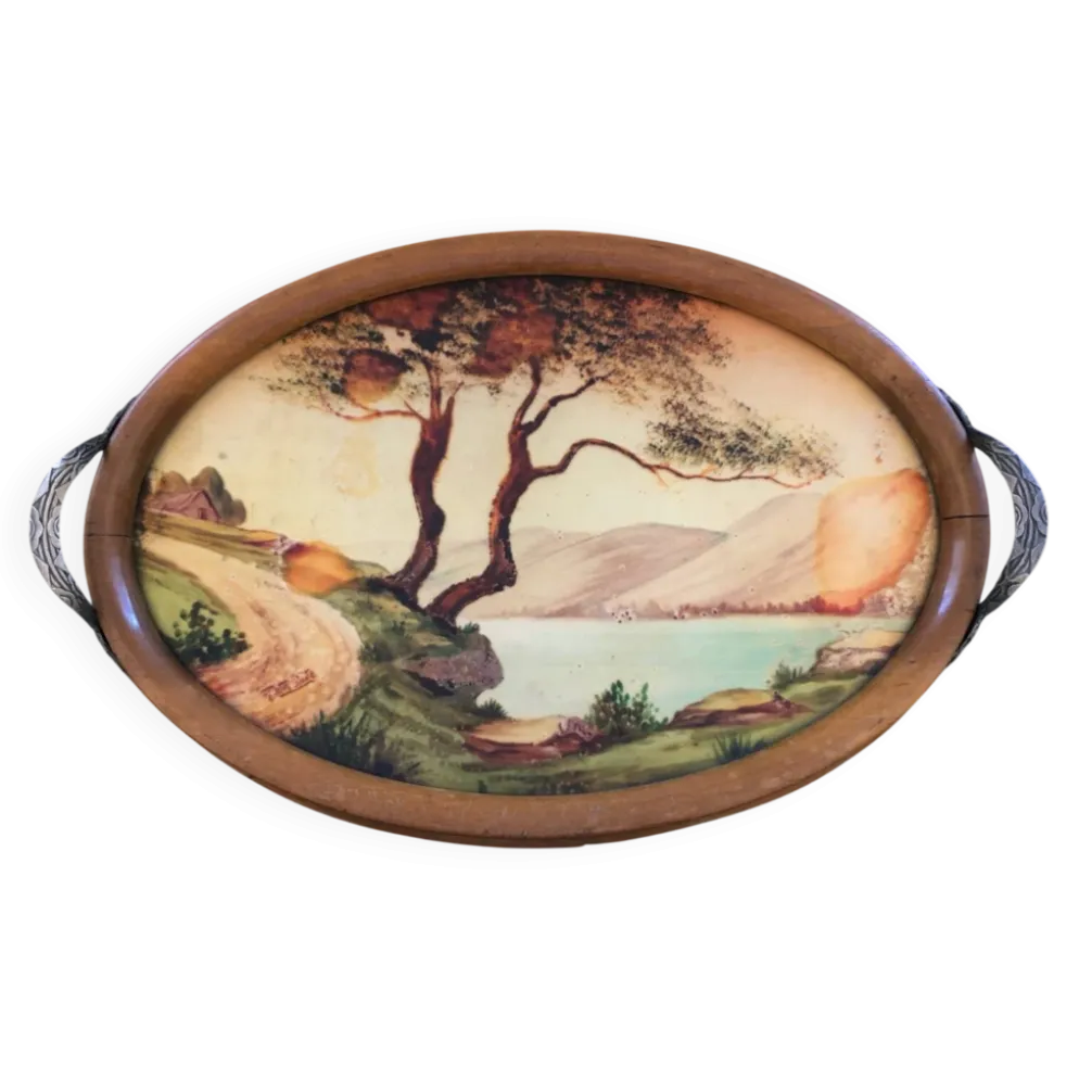 Plateau Art Déco signé
