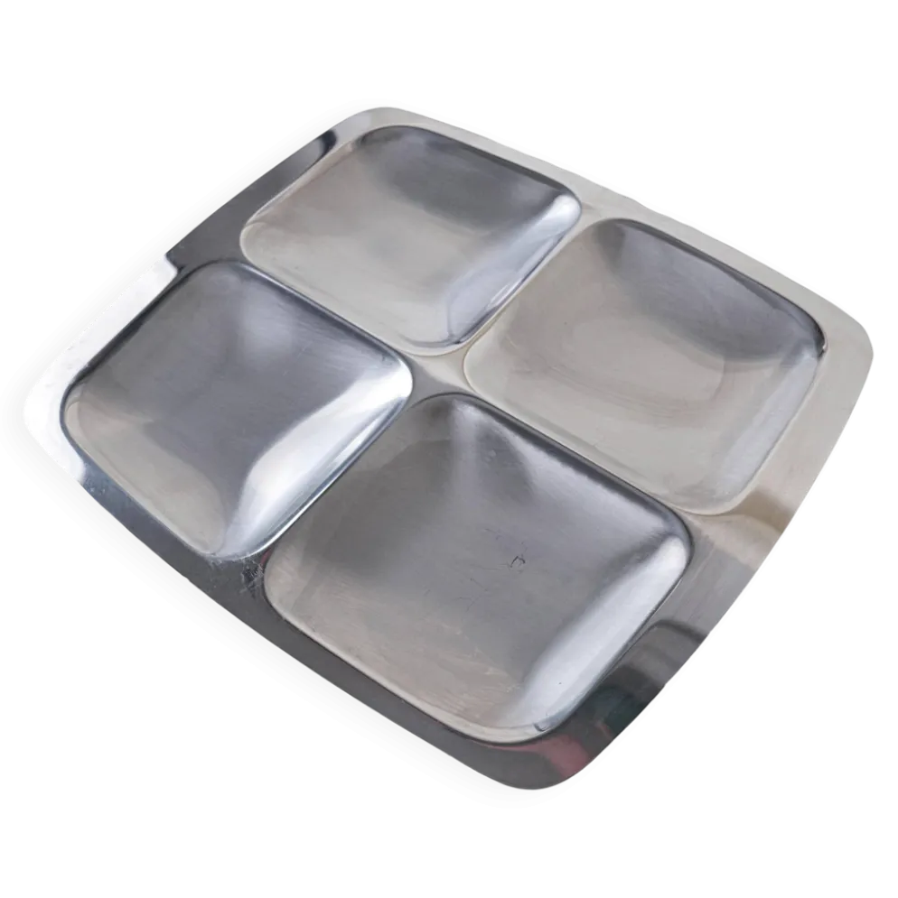 Plateau d'apéritif, design italien, années 1970, fabriqué en Italie