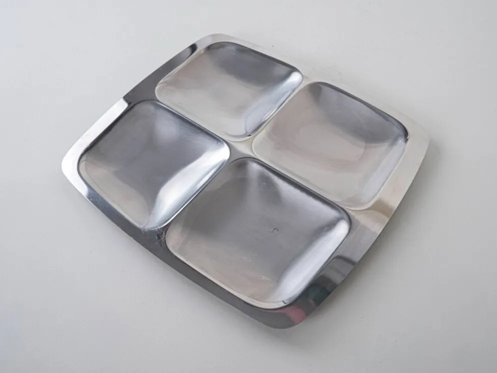 Plateau d'apéritif, design italien, années 1970, fabriqué en Italie