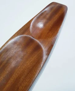 Plateau de console sculpté à la main du milieu du siècle